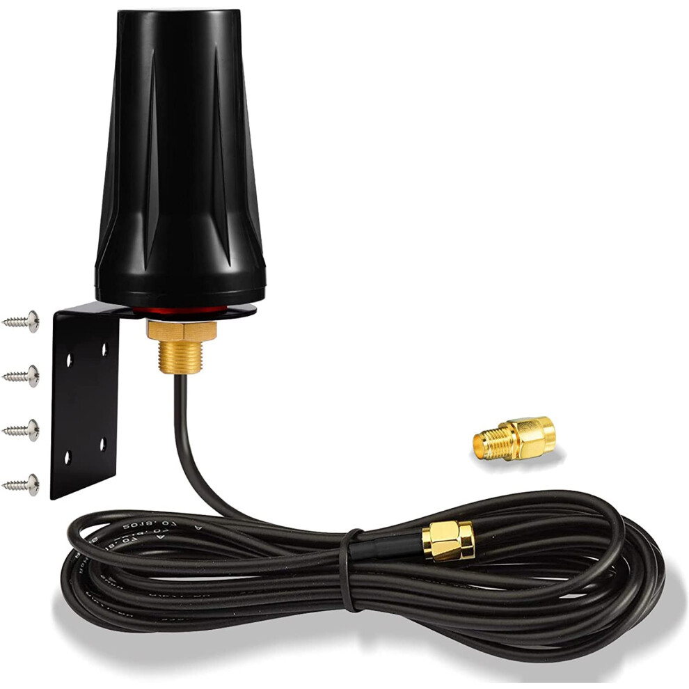 Bingfu 4G Lte Outdoor Wall Mount Waterproof Antenna Sma Male Antenna Compatible With Verizon At&T T-Mobile Sprint 4G Lte Router Gateway Modem Cellular 790404676511