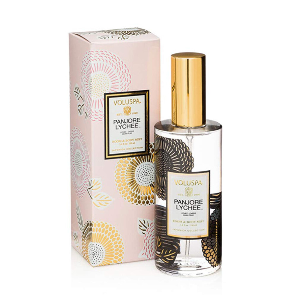 Voluspa Room and Body Mist  Panjore Lychee  3.4 Ounce