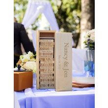 WE Games personalisierte Hochzeits-Gstebuch-Alternative: Holzblockspiel-Babyparty-Gstebuch fr Paare, Prchengeschenke, Gastgeberinnengeschenke, an