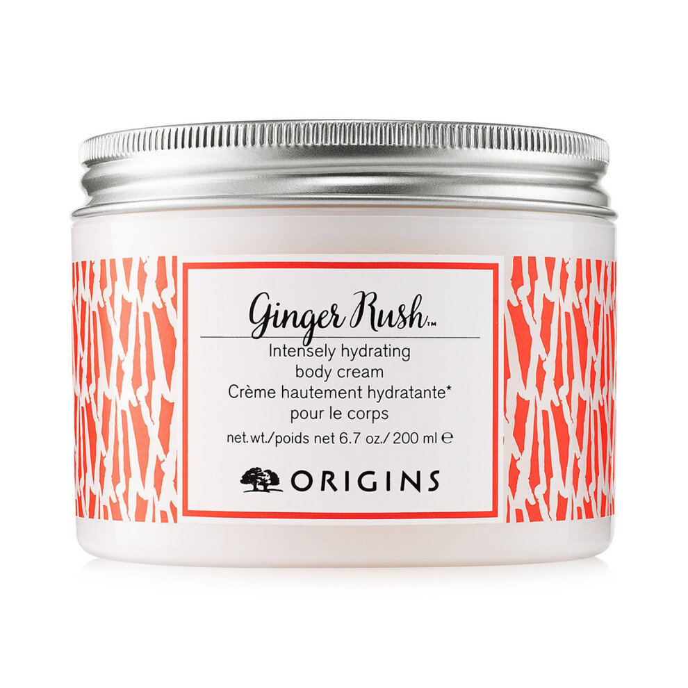 Origins Ginger Rush Intensely Hydrating Body Cream 6.7oz/200ml (Packaging May Vary)