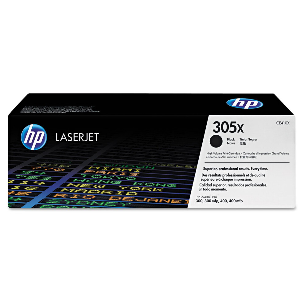 HP 305X Black High-yield Toner Cartridge | Works with HP LaserJet Pro 300 M351  HP LaserJet Pro 300 MFP M375  HP LaserJet Pro 400 M451  HP LaserJet Pr