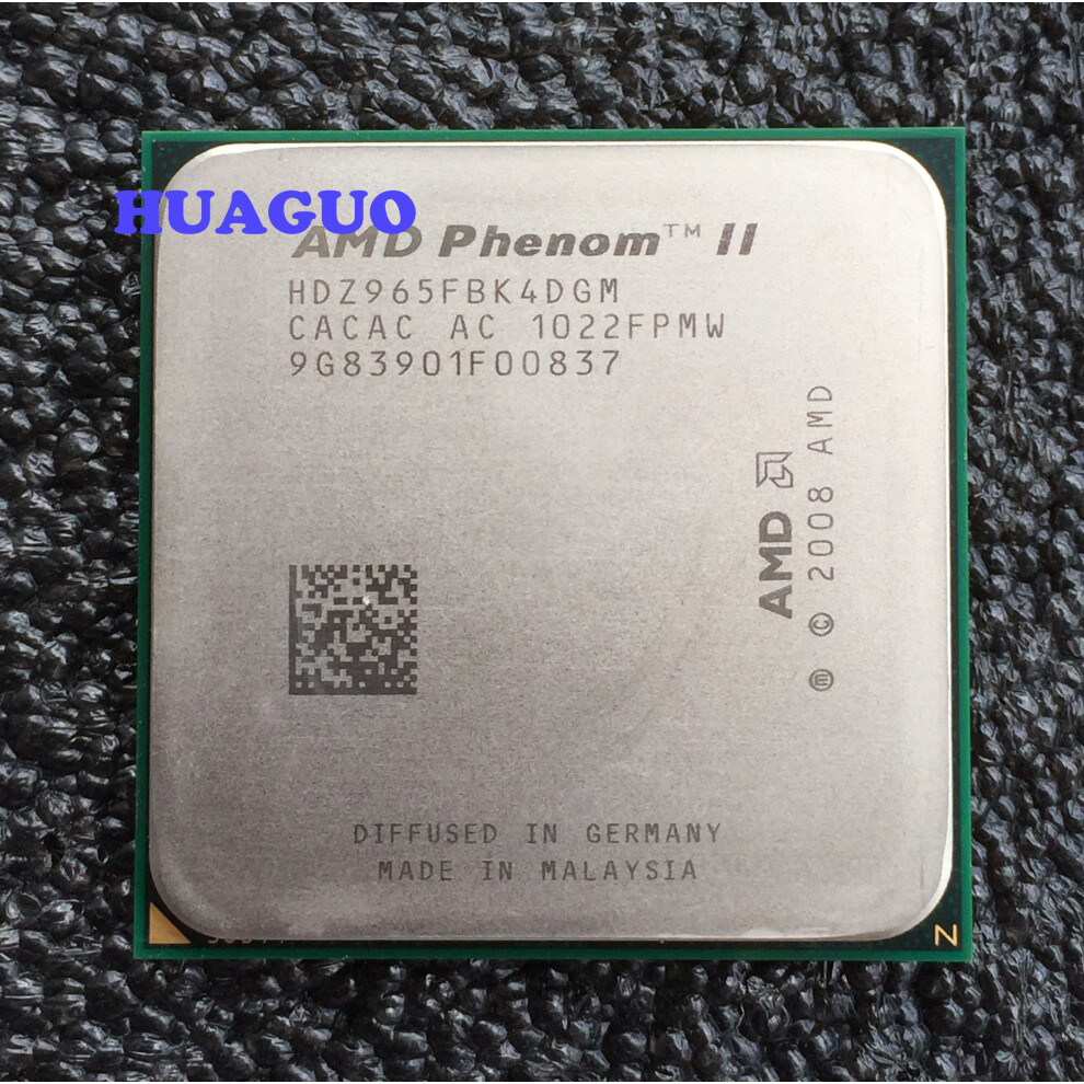 AMD Phenom II X4 965 3.4 GHz Quad-Core CPU Processor HDZ965FBK4DGM Socket AM3