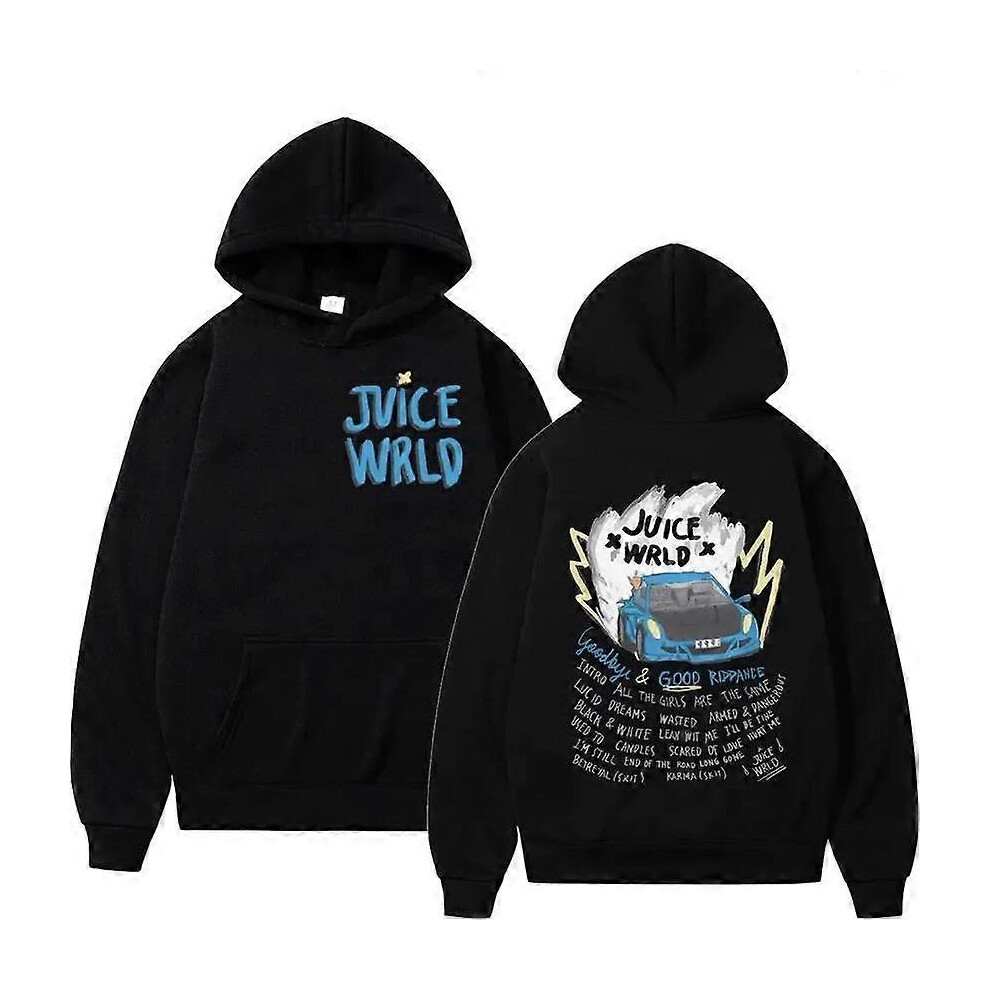 (S, 1) Juice Wrld Rapper Hoodie For Men Women Street Fashion Sweater Popular Hip Hop Sweatshirt Winter Oversized Long Sleeve Tops
