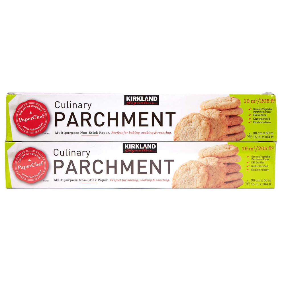 Kirkland Signature Non Stick Parchment Paper 205 sq ft (Twin Pack)