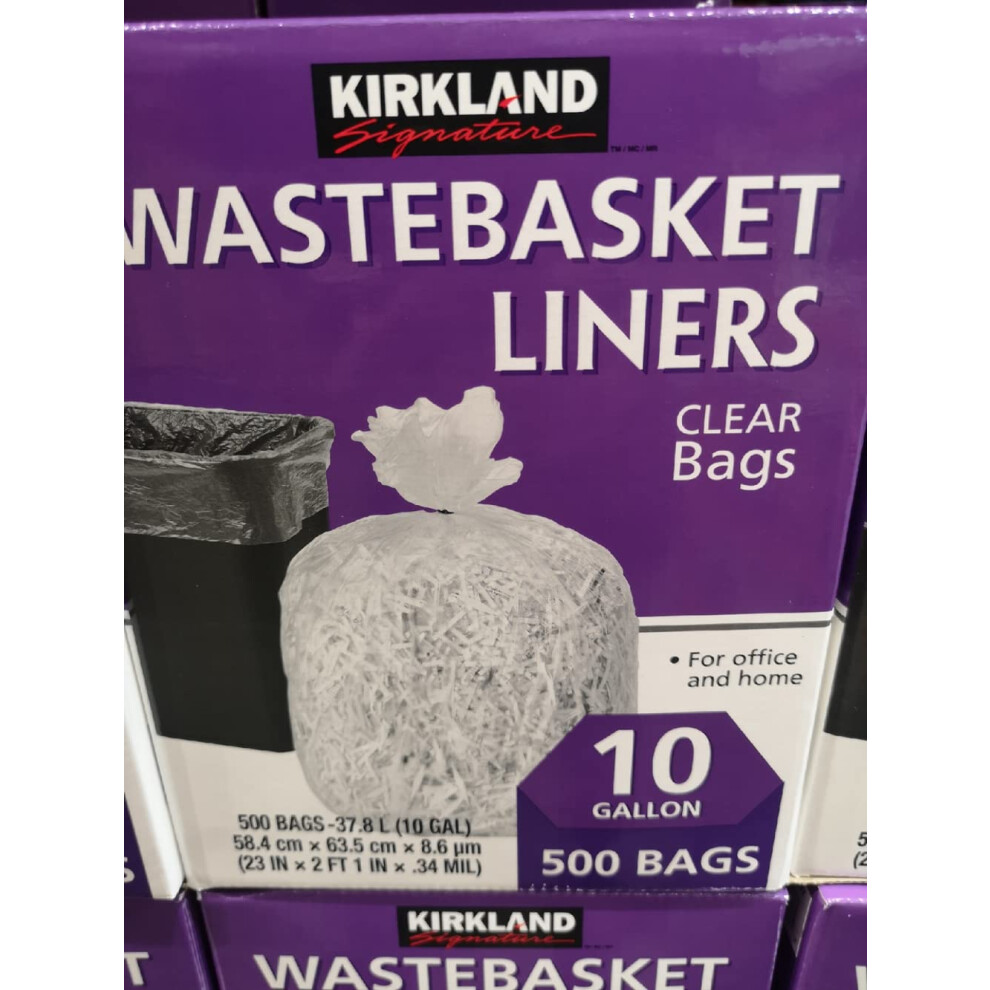 Kirkland Signature Kirkland  500 Bags  Clear