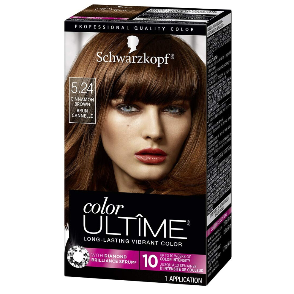 Schwarzkopf Color Ultime Permanent Hair Color Cream  5.24 Cinnamon Brown