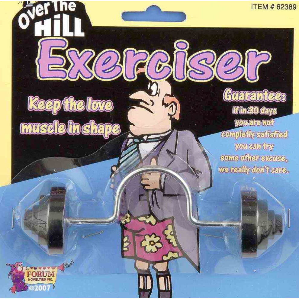 Forum Novelties Over The Hill Exerciser Gag Gift