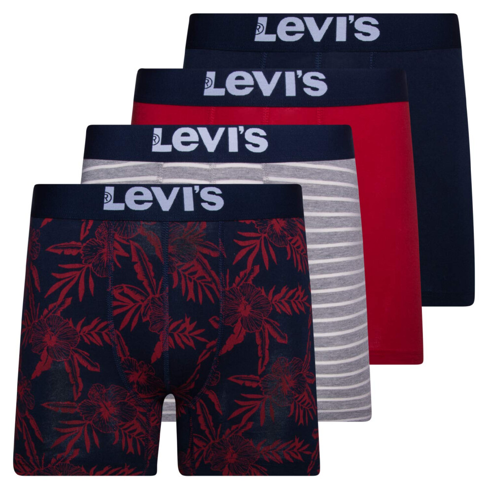 Levi's Mens Boxer Briefs Breathable Stretch Underwear 4 Pack