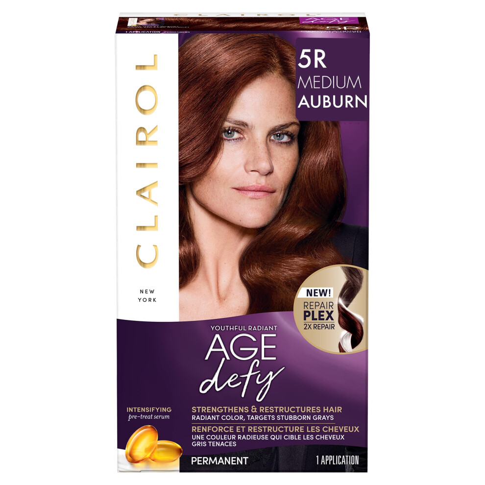 Clairol Age Defy Permanent Hair Color  5R Medium Auburn  1 Count