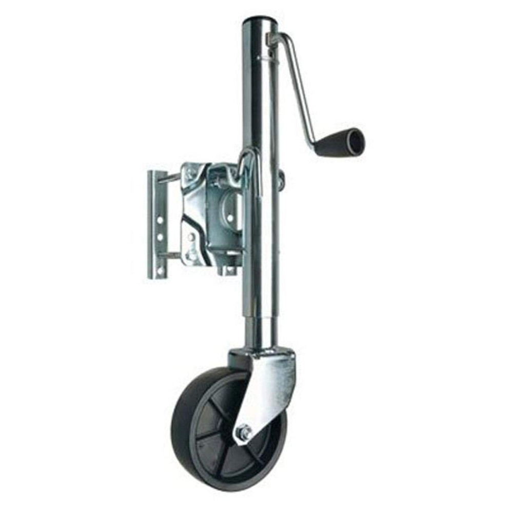 Reese Towpower 74410 Trailer Jack Heavy-Duty Swivel Mount 6-Inch Wheel Chrome 011618744101