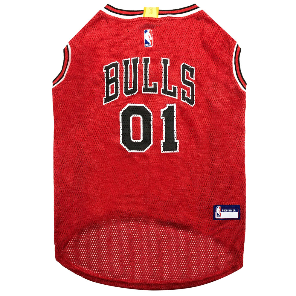 Photos - Dog Clothing Pets First Jersey Large - Tank Top Basketball Pet Jersey BUL-4047-LG