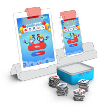 Osmo - Genius Words for iPhone iPad & Fire Tablet - Ages 6-10 - Interactive Letter Recognition Phonics Sight Words & Spelling - Educational Learning