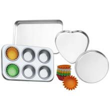 Deluxe Pan Set Compatible with Easy Bake Ultimate Oven | Includes 60 Cupcake Liners THAT WILL FIT  UNLIKE OTHERS!! | Kids' Accessories for Cooking Eas