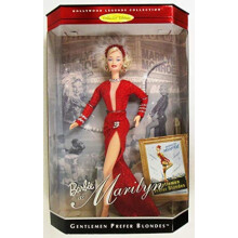Barbie como Marilyn Monroe em cavalheiros prefere bonecas loiras