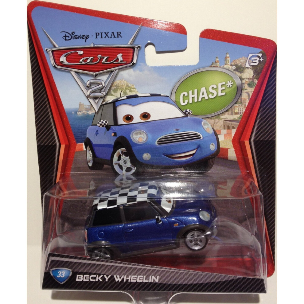 Disney/Pixar Cars 2  Movie Die-Cast Vehicle  Becky Wheelin #33  1:55 Scale