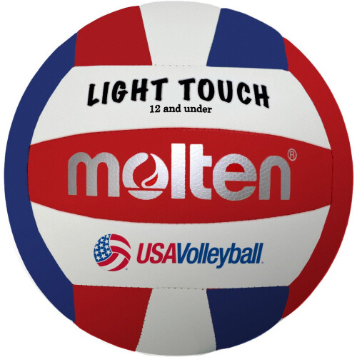 Molten Molten MS240-3 Light Touch Volleyball  Red/White/Blue