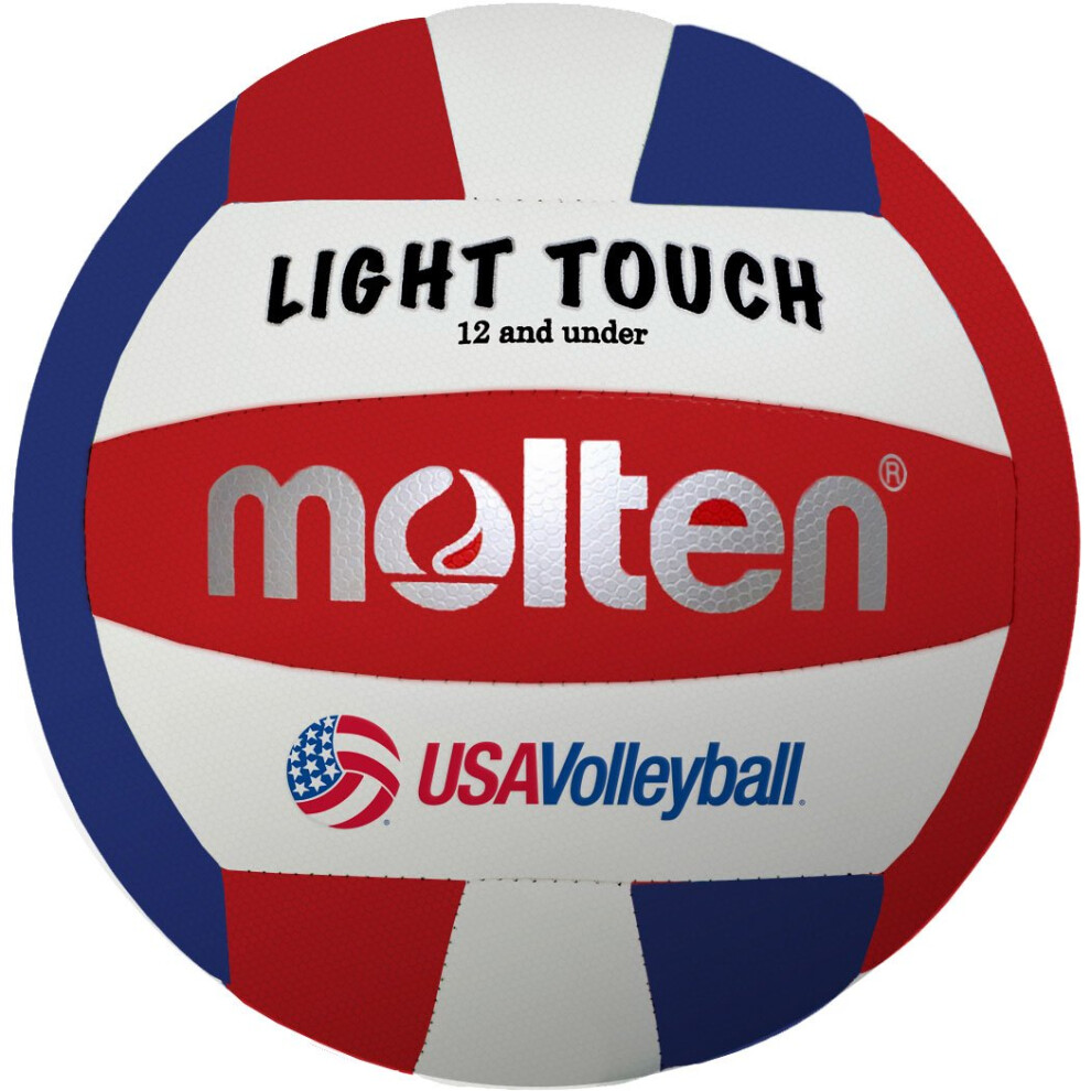 Molten MS240-3 Light Touch Volleyball  Red/White/Blue