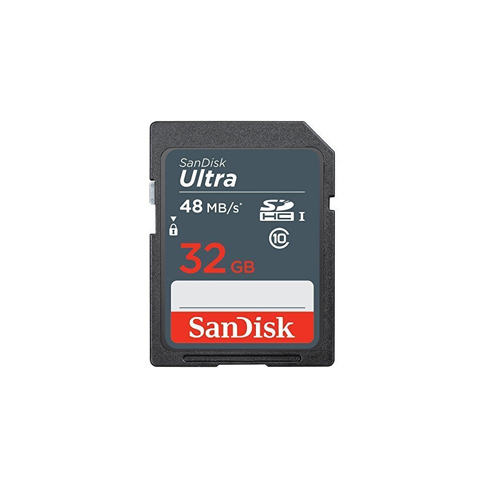 Photos - Memory Card SanDisk Ultra 32GB SDHC Class 10 UHS-1 48MB/s  SDSDUP-032G-A46 