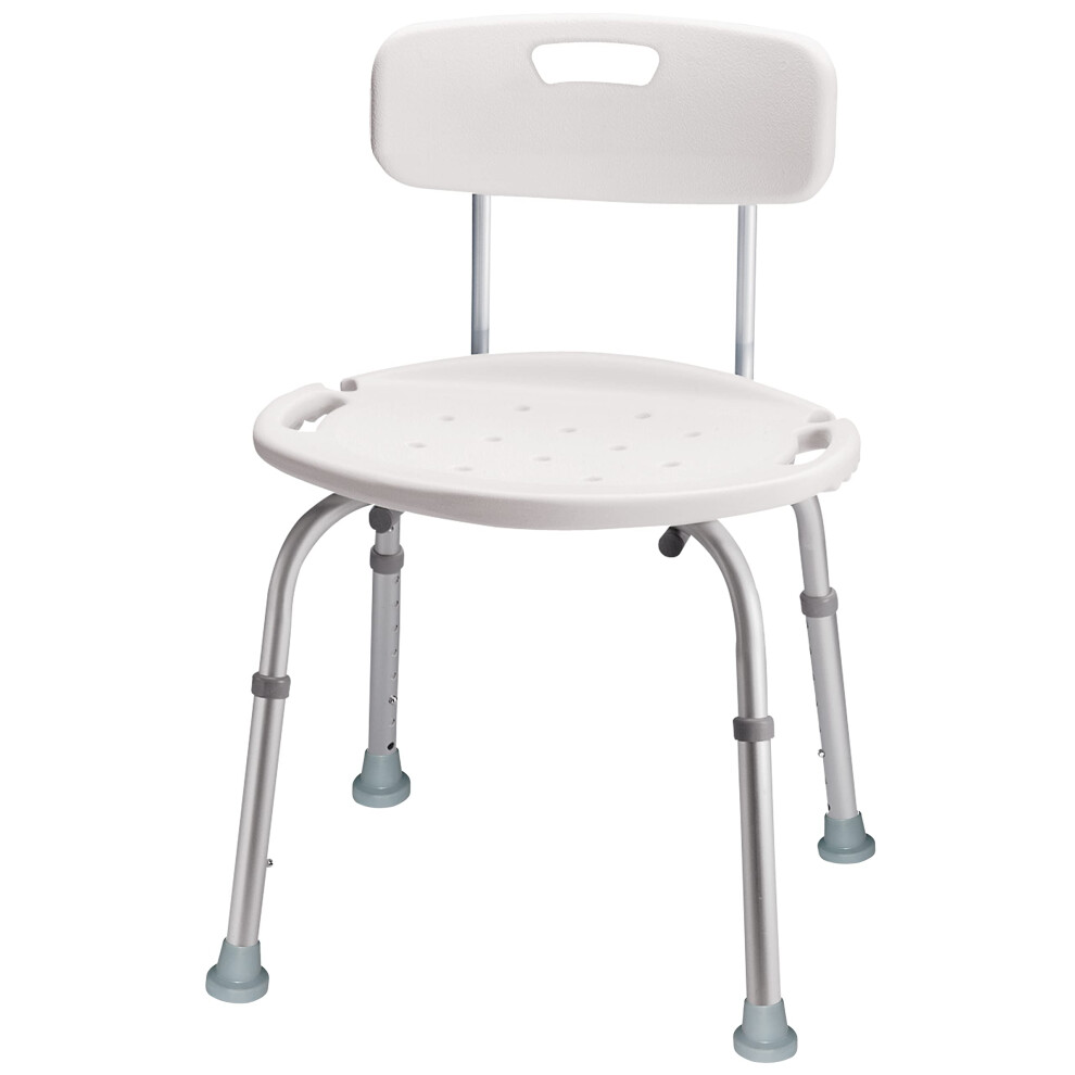 Carex Shower Chair With Back  Bath Chair and Shower Seat For Elderly  Handicap  and Disabled  350lbs  Easy Assembly