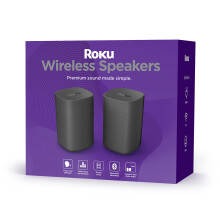 Altavoces Inalámbricos Roku (para Roku Streambars o Roku TV), Negro 2 Contenido (Paquete de 1)