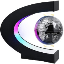 Magnetic Levitating Globe With Led Light, Cool Tech Gift For Men Father Boys, Birthday Gifts For Kids, Floating Globes World Desk Gadget Decor In Offi