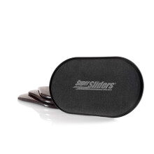 Super Sliders 5 3/4" x 9 1/2" Deslizadores Ovalados Reutilizables para Muebles - Movimiento Fácil y Protección, Marrón (4 Pack)