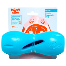 West Paw Zogoflex Qwizl Dog Puzzle Treat Toy - Interactive Chew Toy for Dogs - Dispenses Pet Treats - Brightly-Colored Dog Enrichment Toy for Aggressi