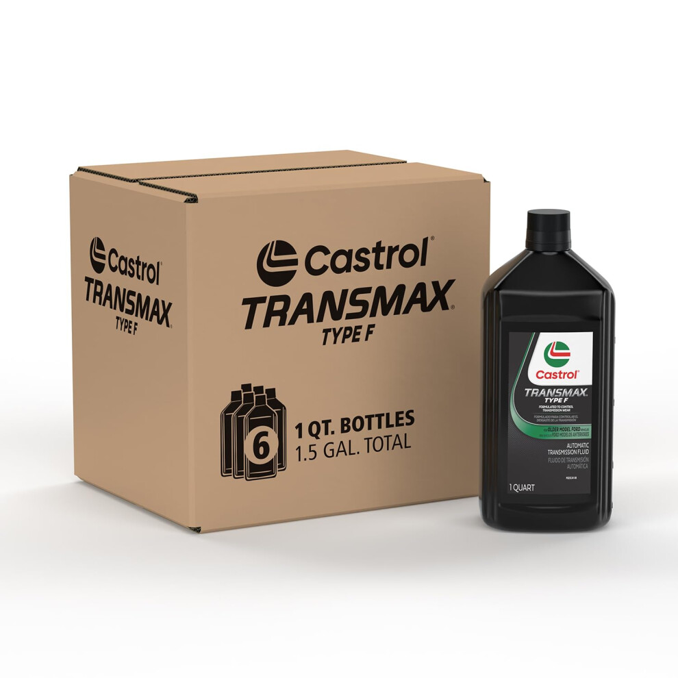 Castrol Transmax Type F Automatic Transmission Fluid  1 Quart  Pack of 6