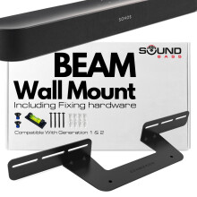 Soundbar-Halterung f r Sonos Beam, kompatibel mit Sonos Beam Soundbar der Generation 1 und 2, inklusive aller erforderlichen Montageteile, Halter
