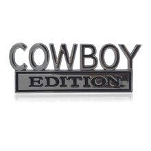 GeeGeeTop Universal Cow boy Edition Emblem Sticker Replacement Car Truck SUV Kompatibel med Ford F150 Jeep Dodger Chevrolet Badge Baklucka Badge