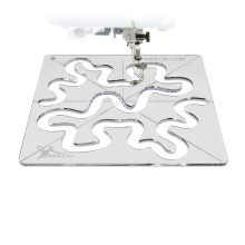 Modelli per trapuntatura Meander - Design per trapuntatura a mano libera - Modello di righello per trapuntatura in acrilico per macchine da cucir