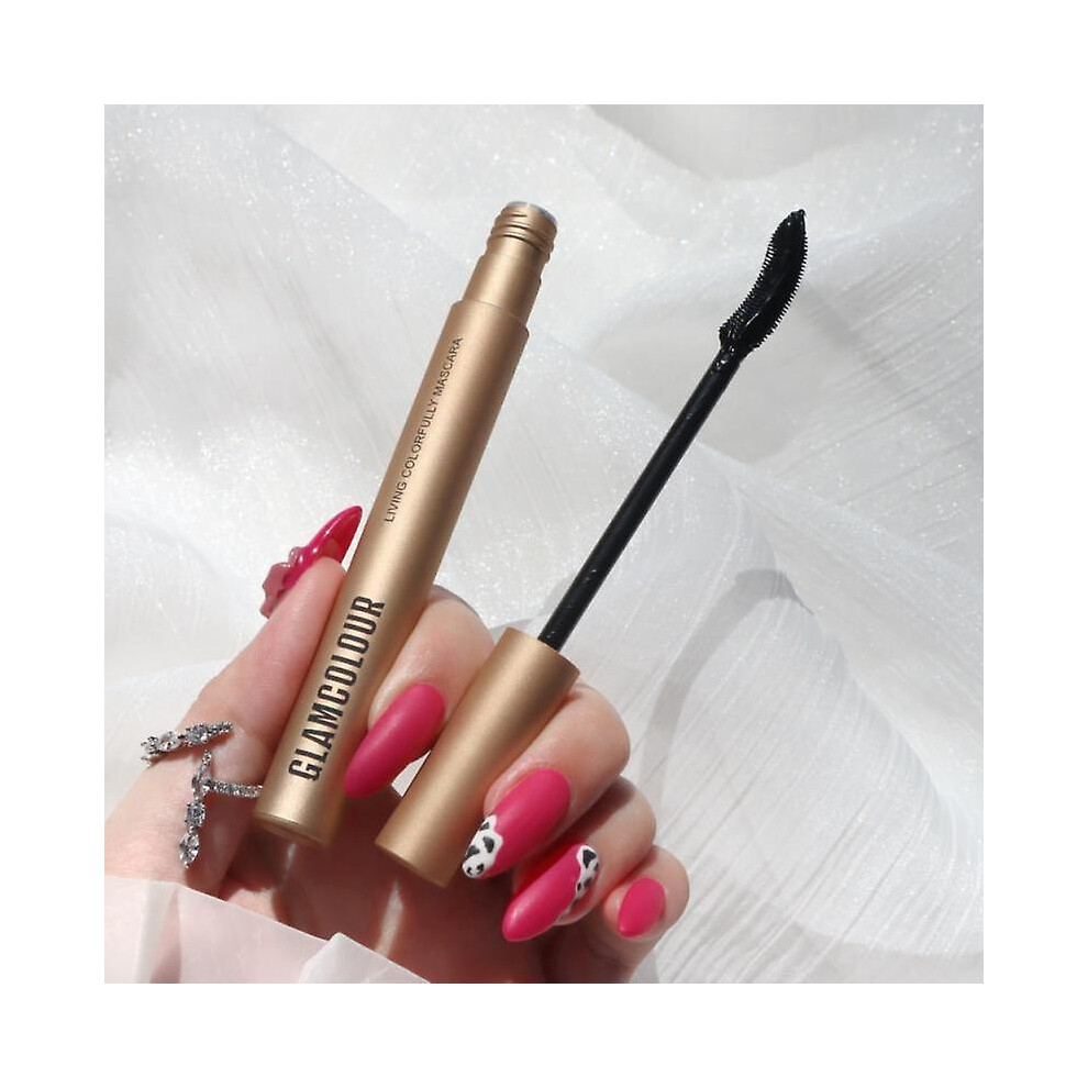 (02-Black) Glamcolour Skinny Mascara Waterproof Eye Lash Curling Silk Eyelash Extension Makeup Charm Eye
