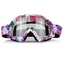 JAMIEWIN Kirkas Linssi Dirt Bike Moottoripyrn suojalasit ATV Racing Motocross Mx Suojalasit UV-suoja miehille Naisille Nuoret Lapset (Clear Lens)
