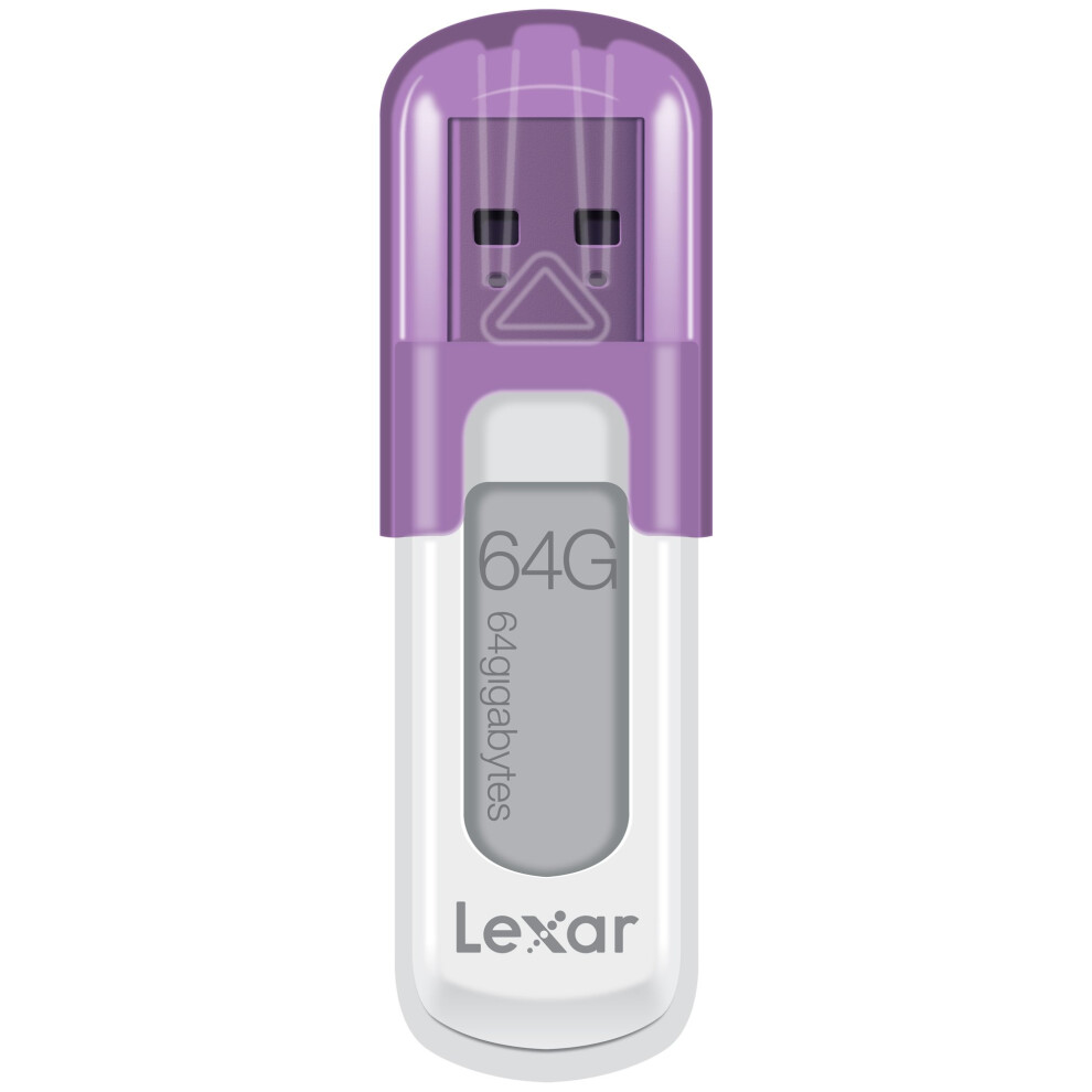 Lexar JumpDrive V10 64GB USB Flash Drive LJDV10-64GABNL (Purple)