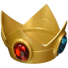 Deghizeaza femeile Nintendo Super Mario Bros.Princess Peach Crown Costum Accesoriu Gold/Red/Green One Size