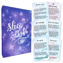 Tarjetas para dormir profundamente - 45 tarjetas de meditaciσn y atenciσn plena - Relajaciσn, calma y alivio del estrιs y la ansiedad - Herramien