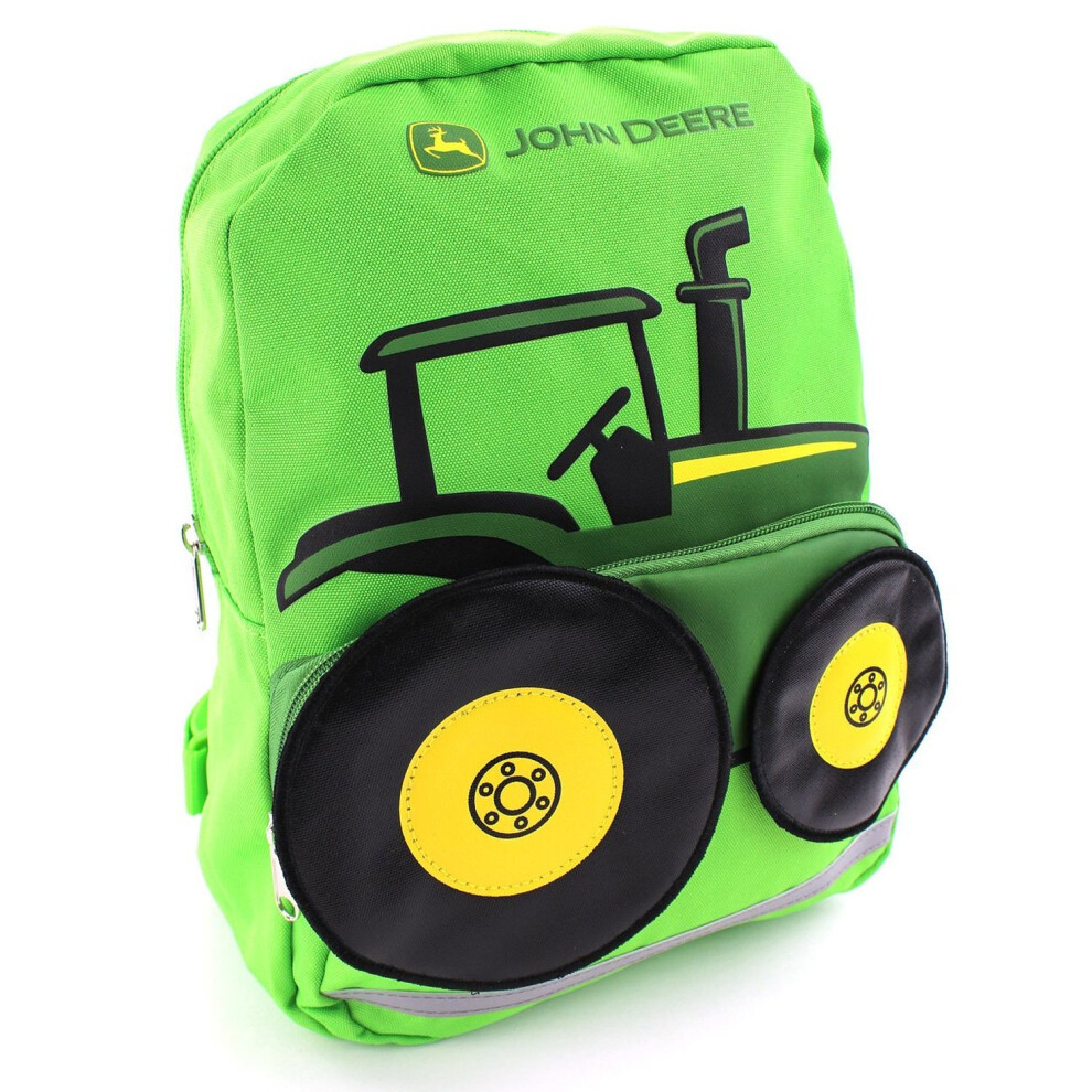 John Deere Boys' Tractor Toddler Backpack  Lime Green  One Size