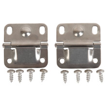 Coleman Replacement Cooler Hinges (2-Pack), Stainless Steel Hinges for Damaged Coleman Coolers, 2 Steel Hinges & 8 Mounting Screws to Repair Coolers
