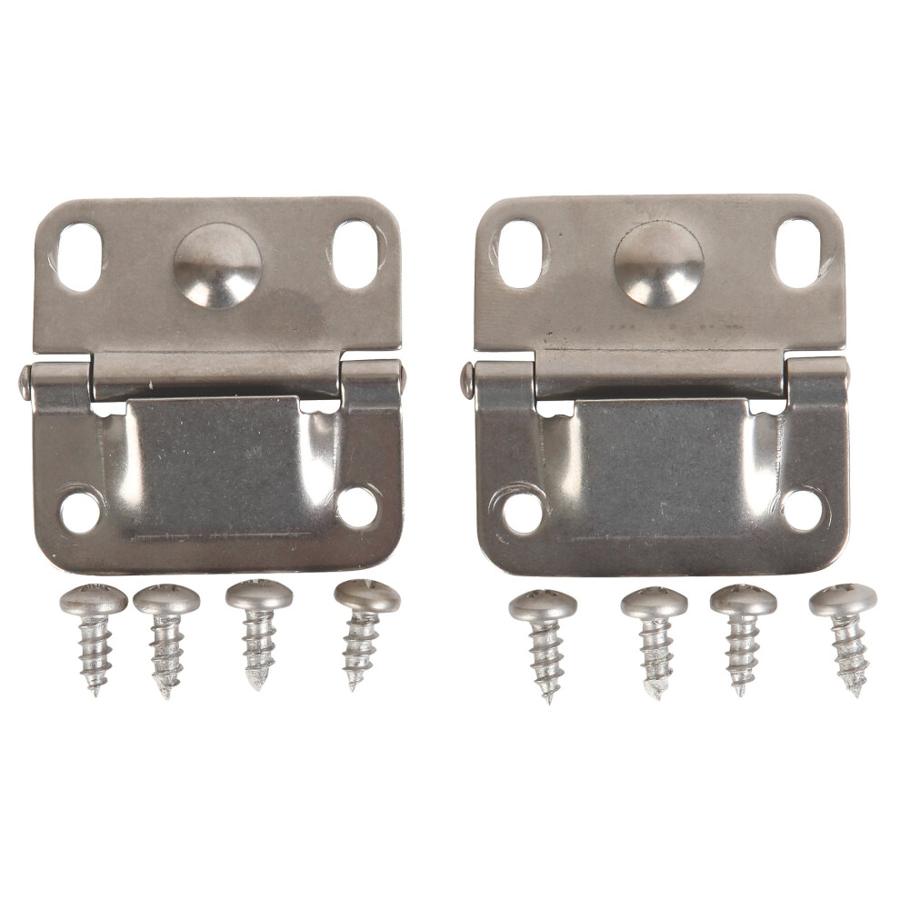 Coleman Replacement Cooler Hinges (2-Pack)  Stainless Steel Hinges for Damaged Coleman Coolers  2 Steel Hinges & 8 Mounting Screws to Repair Coolers