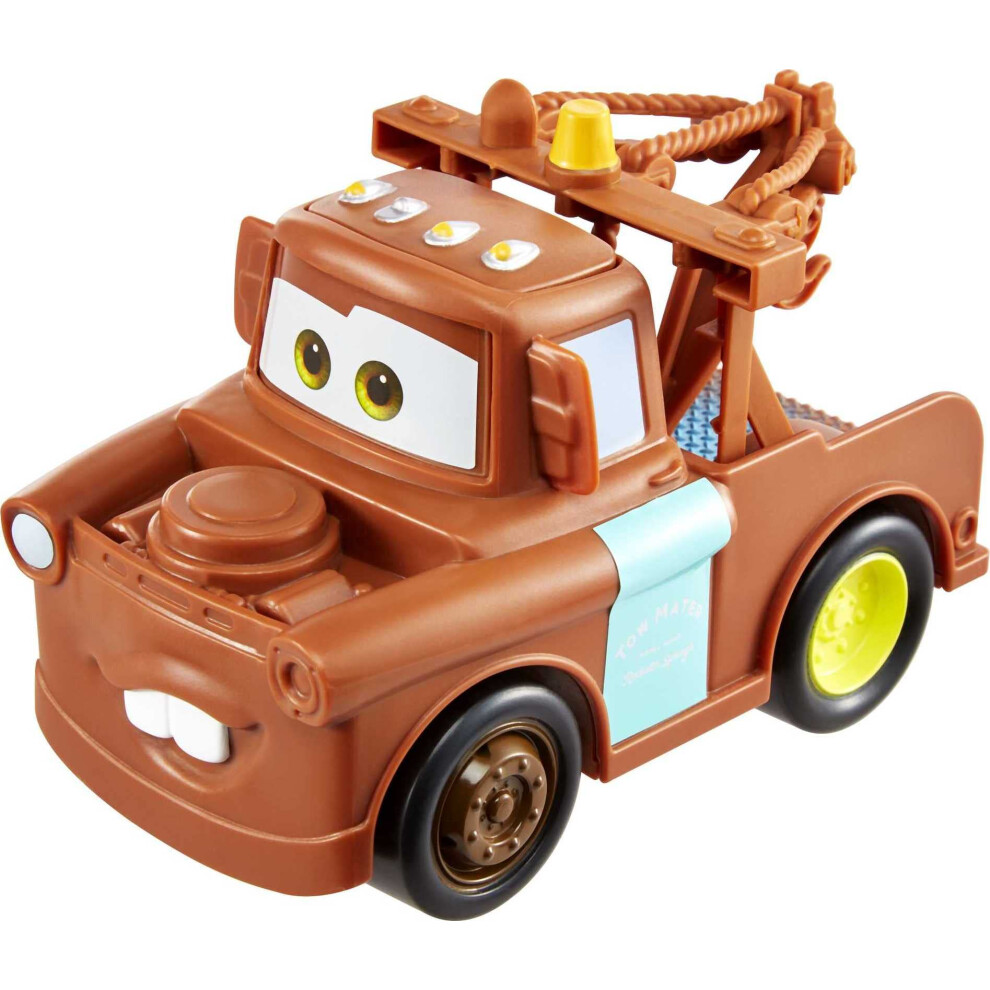 Mattel Disney and Pixar Cars Track Talkers Toy Vehicles  Mater Talking Truck  Collectible Character Car  5.5-inch