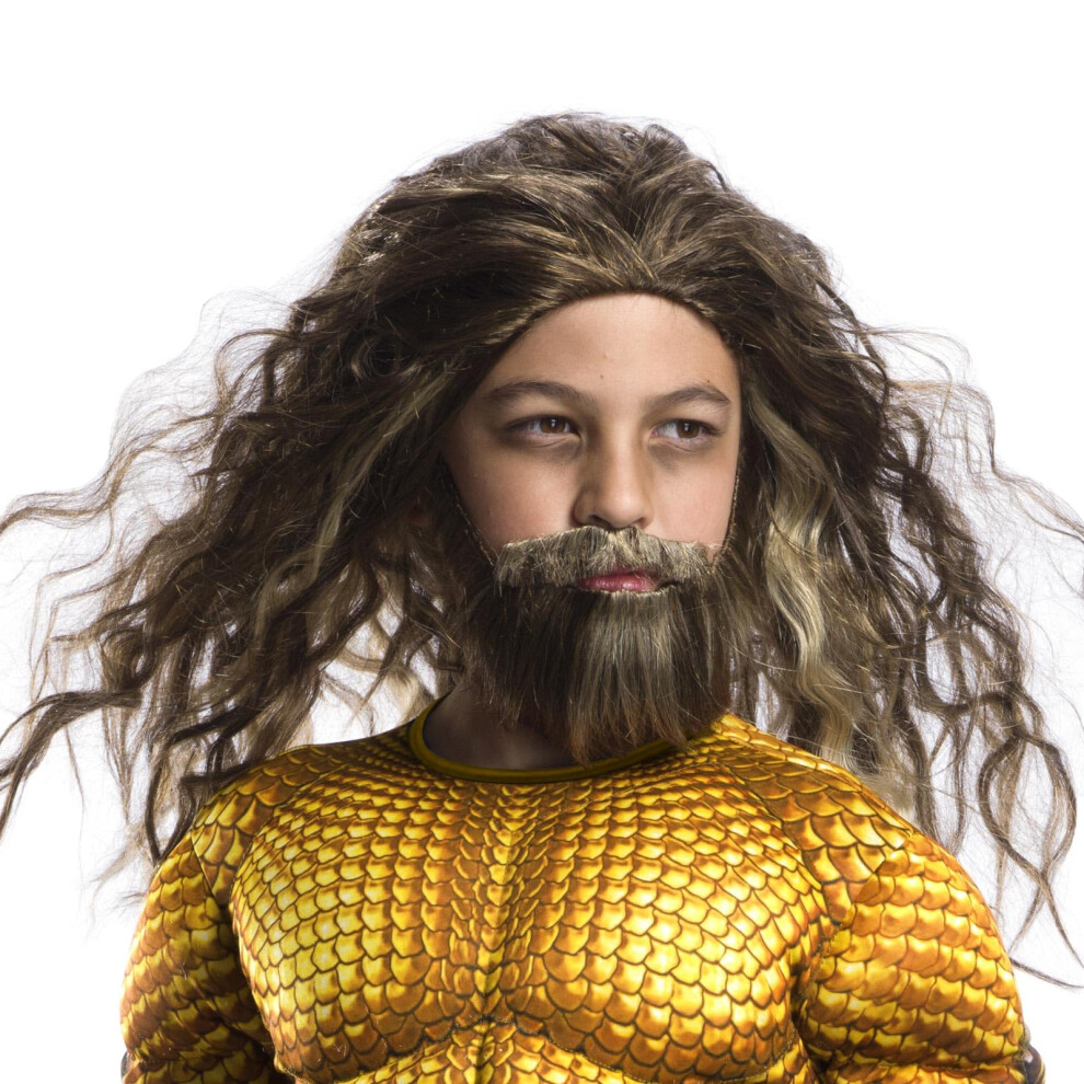 Rubie's Costume Boys Justice League Aquaman Beard & Wig Costume  One Size