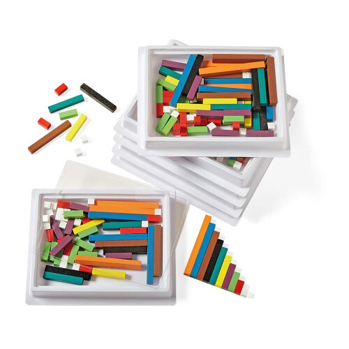 hand2mind Wooden Cuisenaire Rods with Trays Math Manipulatives ...