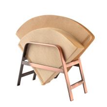 CAFEMASY Kaffeefilterhalter Retro Kupferständer für Kaffeefilterpapier für Zuhause und Café