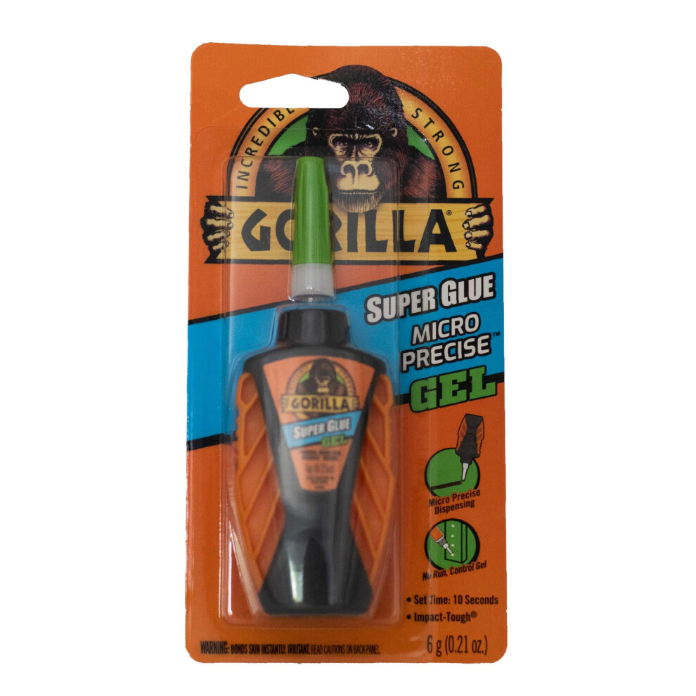 Gorilla Micro Precise Super Glue Gel  6 Gram  Clear  (Pack of 1)