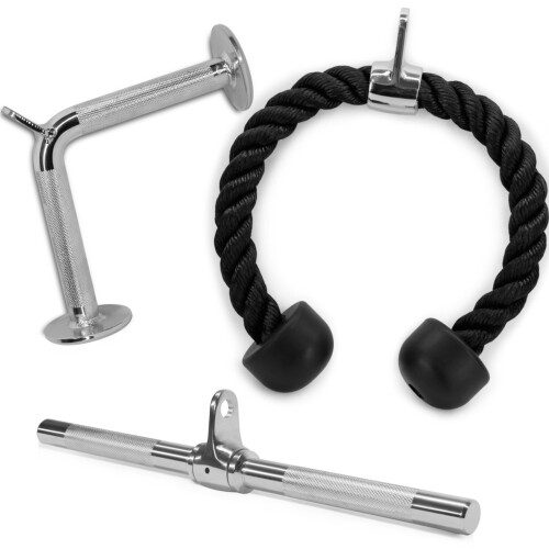 Fitarc Double D Row Handle Cable Attachments For Gym, Non-Slip V Bar Attachment For Home Gym Equipment, T Bar Row Attachment For Back Training, Lat Pulldown Attachments And Cable Machine Attachment - View #7