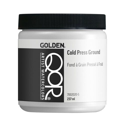 QoR Χρώμα Υδατογραφίας Cold Press Ground από GOLDEN, 8 oz. Βάζο, Επαγγελματικά Μέσα