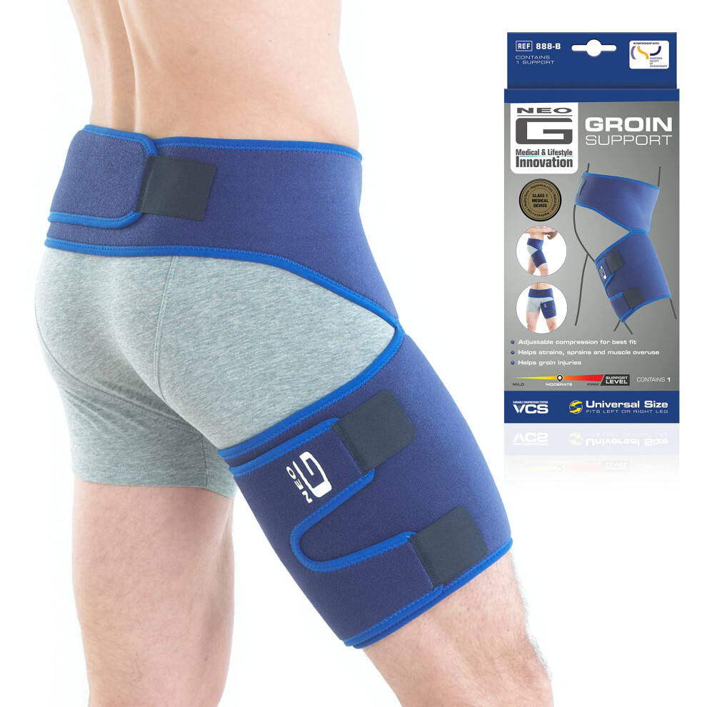 Neo-G Groin Brace For Thigh Or Hamstring Injury. Groin Brace For Men And Women - For Arthritis Pulled Groin Strain - Adjustable Groin Compression Su