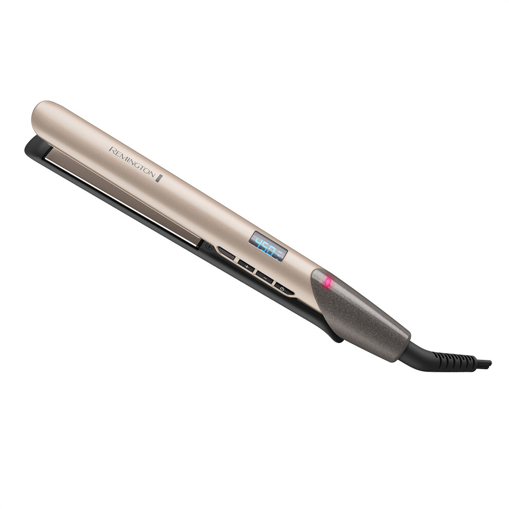 Remington S8A900 Pro 1  Flat Iron with Color Care Heat Control Sensing Technology and Ceramic Color-Lock Coated Plates  Straighten Color Treated Hair