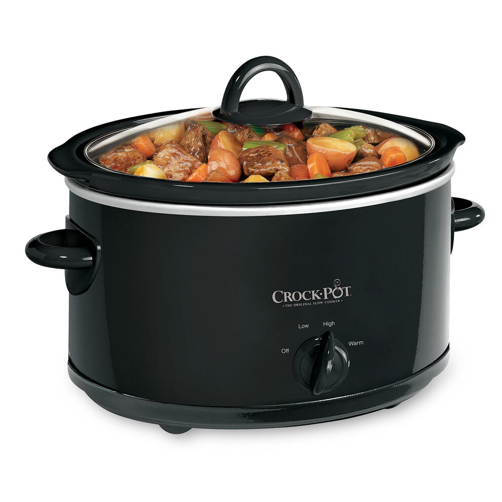 Crock-Pot 4-Quart Manual Slow Cooker  Black