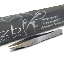 Zizzili Basics Elite Serie Pekiga Pincetter - Skarpa Precisionstips + Kirurgisk Kvalitet Rostfritt Stål